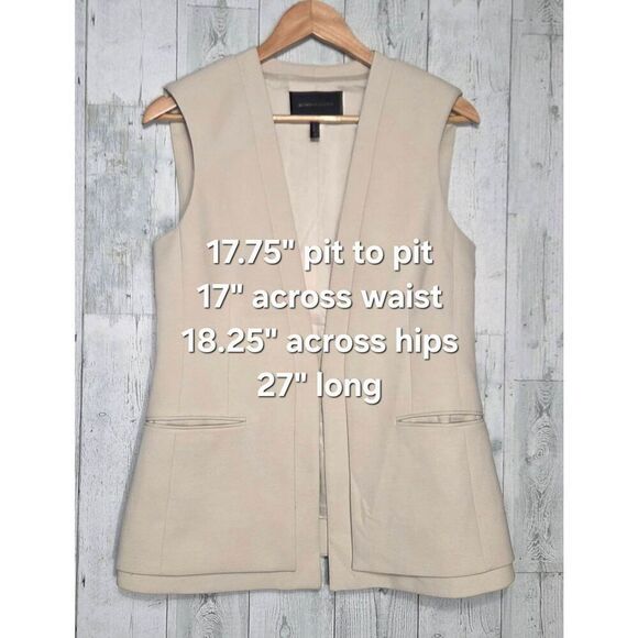 BCBGMaxazria Eddie Professional Vest Cream Sz. S - Picture 6 of 9